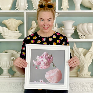 Pink Quartz (Madagascar) Cherry Blossom (framed)