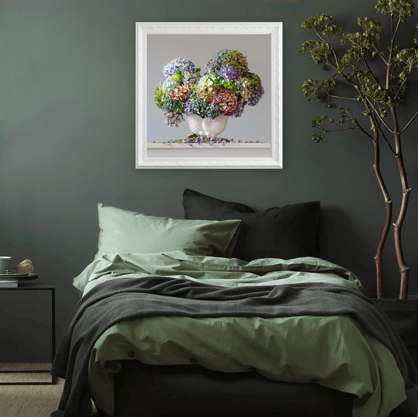 Hydrangeas 8.50 am (Framed)