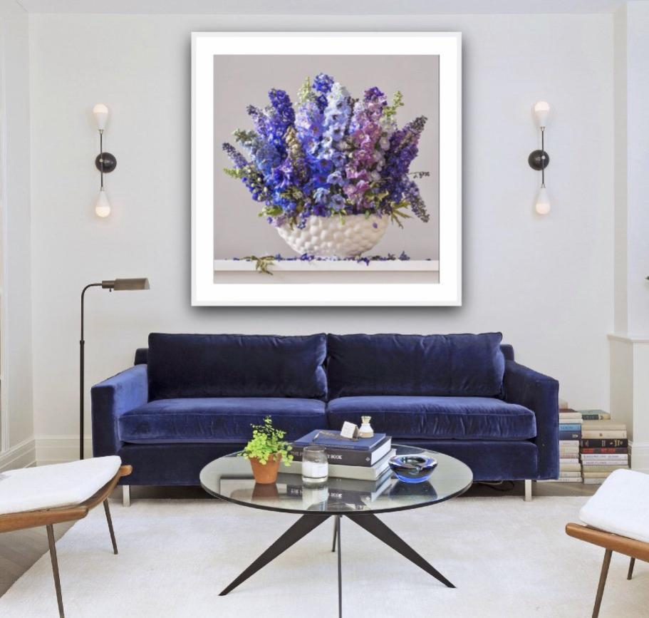 Delphiniums 8.22am (Unframed)