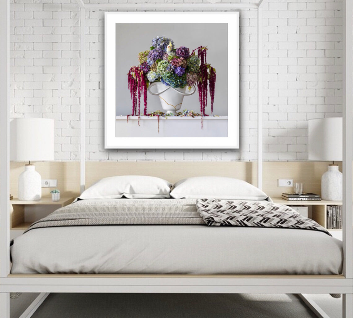 Hydrangeas & Love Lies Bleeding 1.12pm