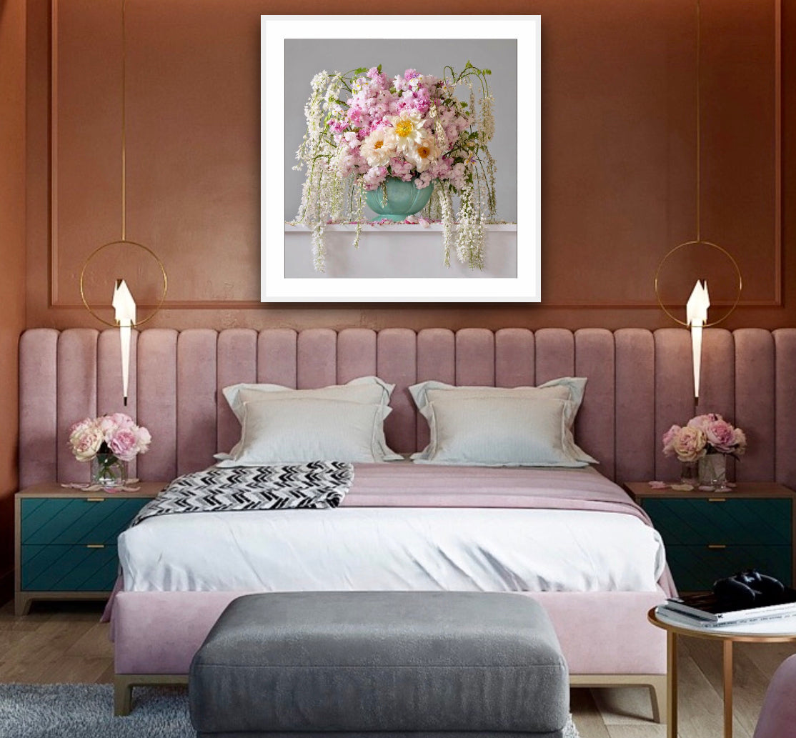 Wisteria, Cherry Blossom, Iris & Peonies 8.11am